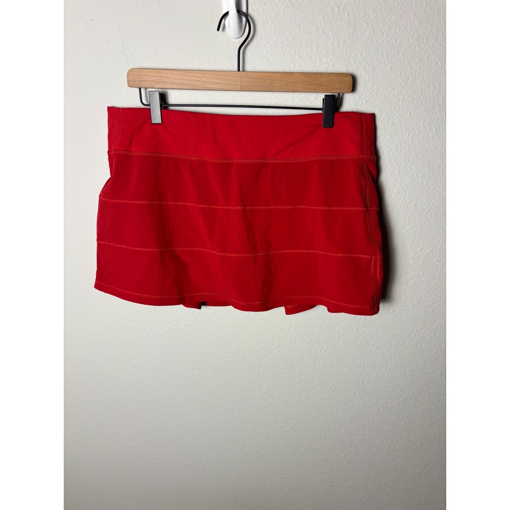 🩵Lululemon Pace Rival Skirt Regular 13" 4-Way Stretch Dark Red Skort Size 12